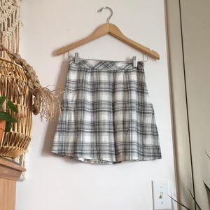 Free People Plaid Mini Skirt